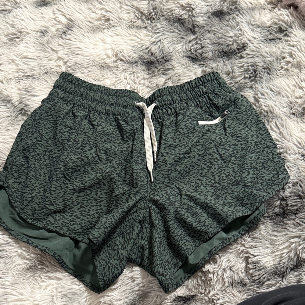 Vuori Green Women's Athletic Shorts